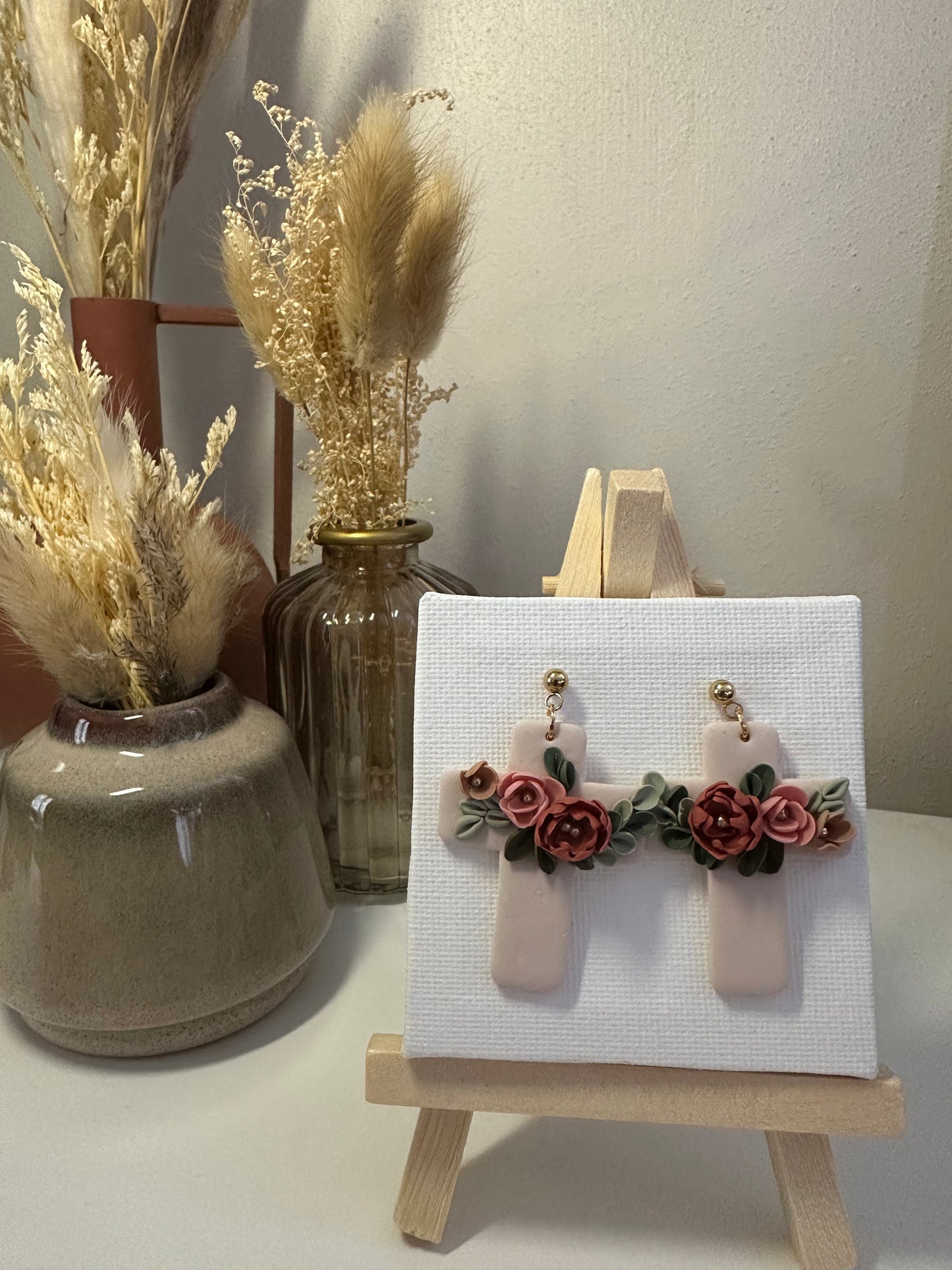 Chloé | Boucles d'oreilles en argile polymère