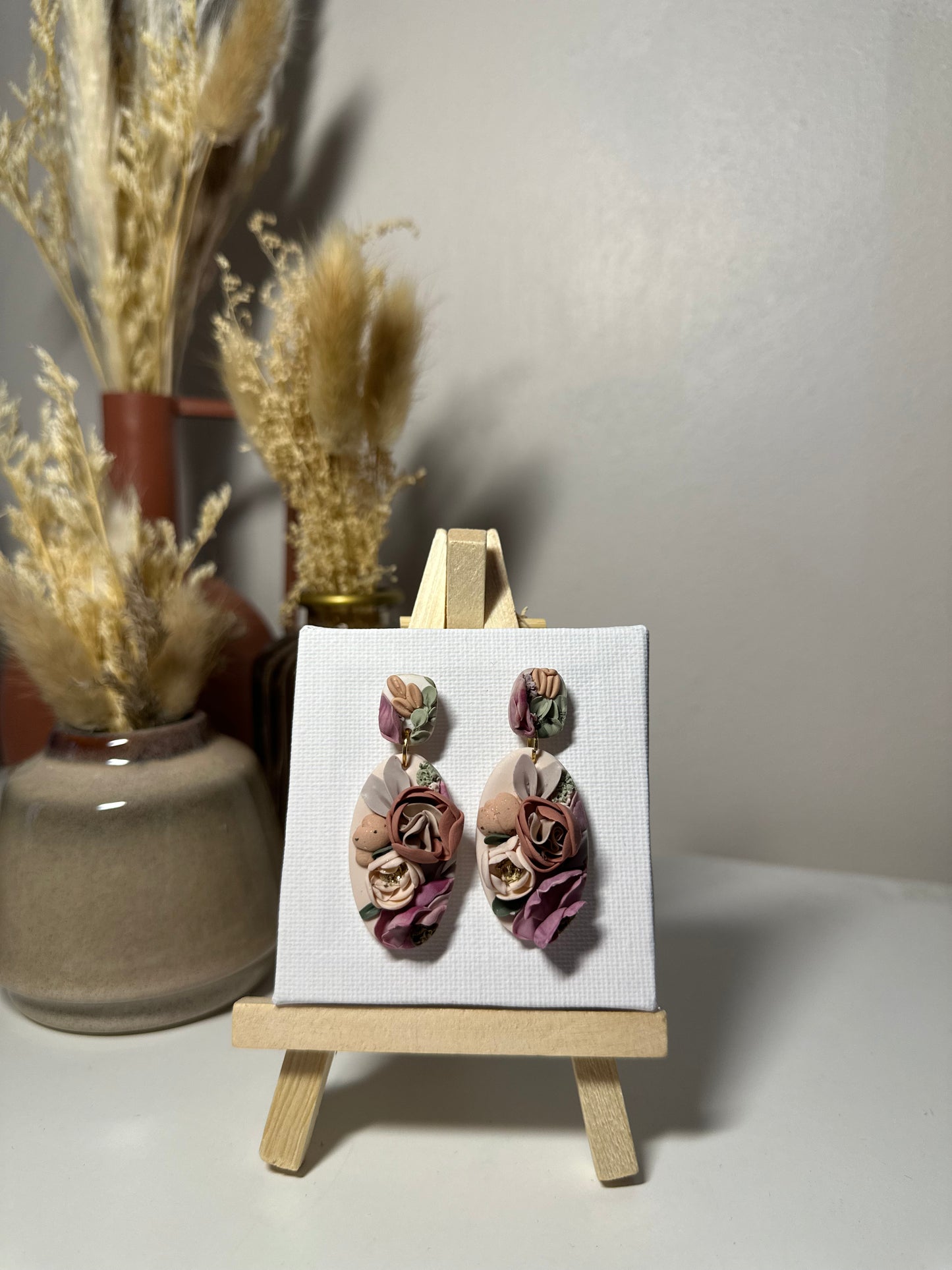 Andréa | Boucles d'oreilles en argile polymère