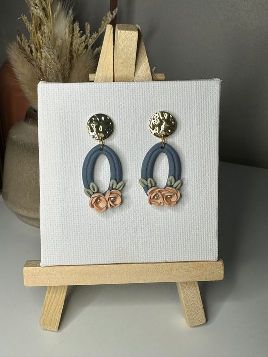 Aline | Boucles d'oreilles en argile polymère