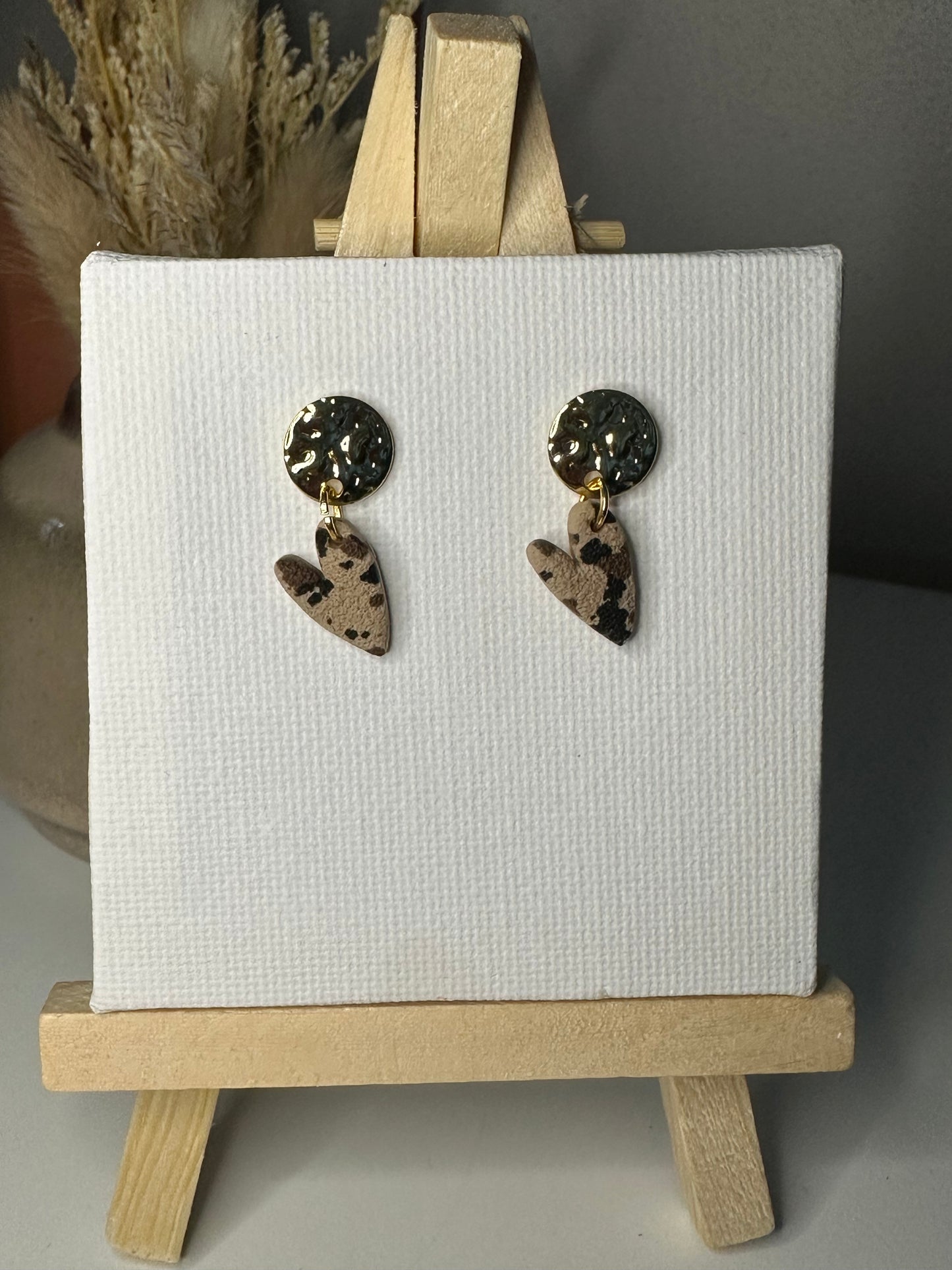 Léo | Boucles d'oreilles en argile polymère