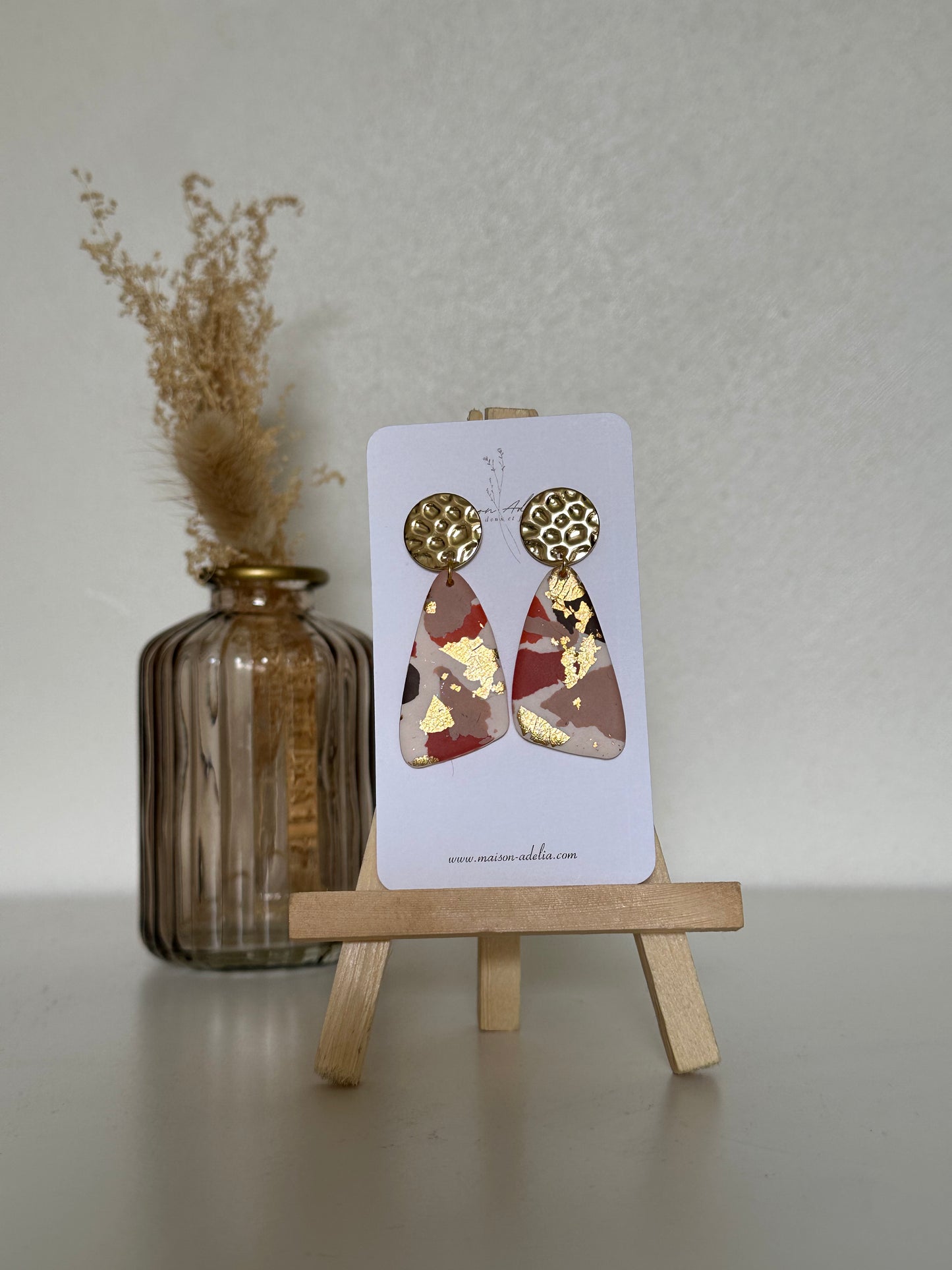 Elisa | Boucles d'oreilles en argile polymère