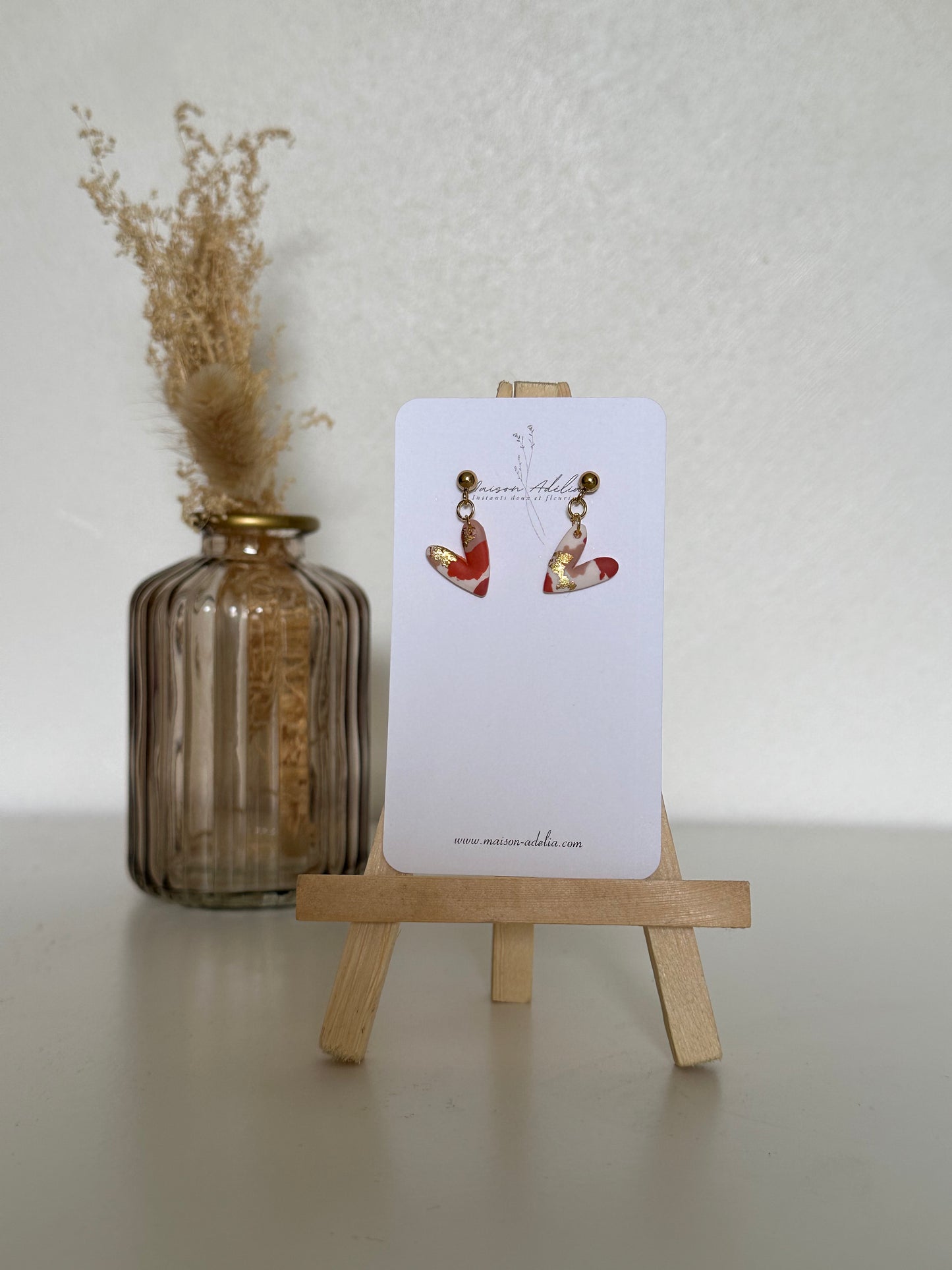 Eva | Boucles d'oreilles en argile polymère