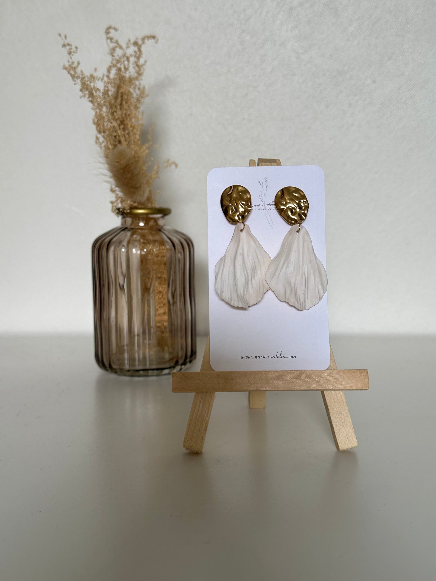 Clara | Boucles d'oreilles en argile polymère