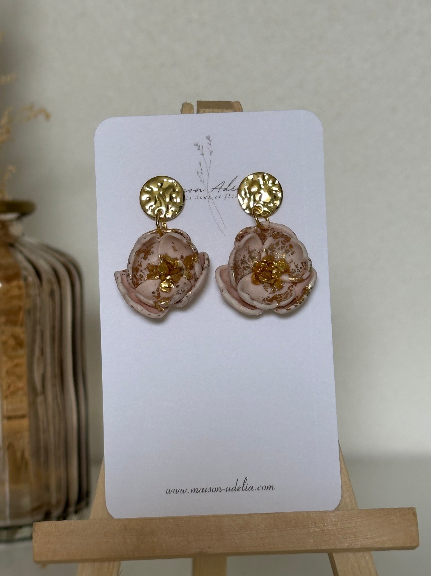 Pauline | Boucles d'oreilles en argile polymère