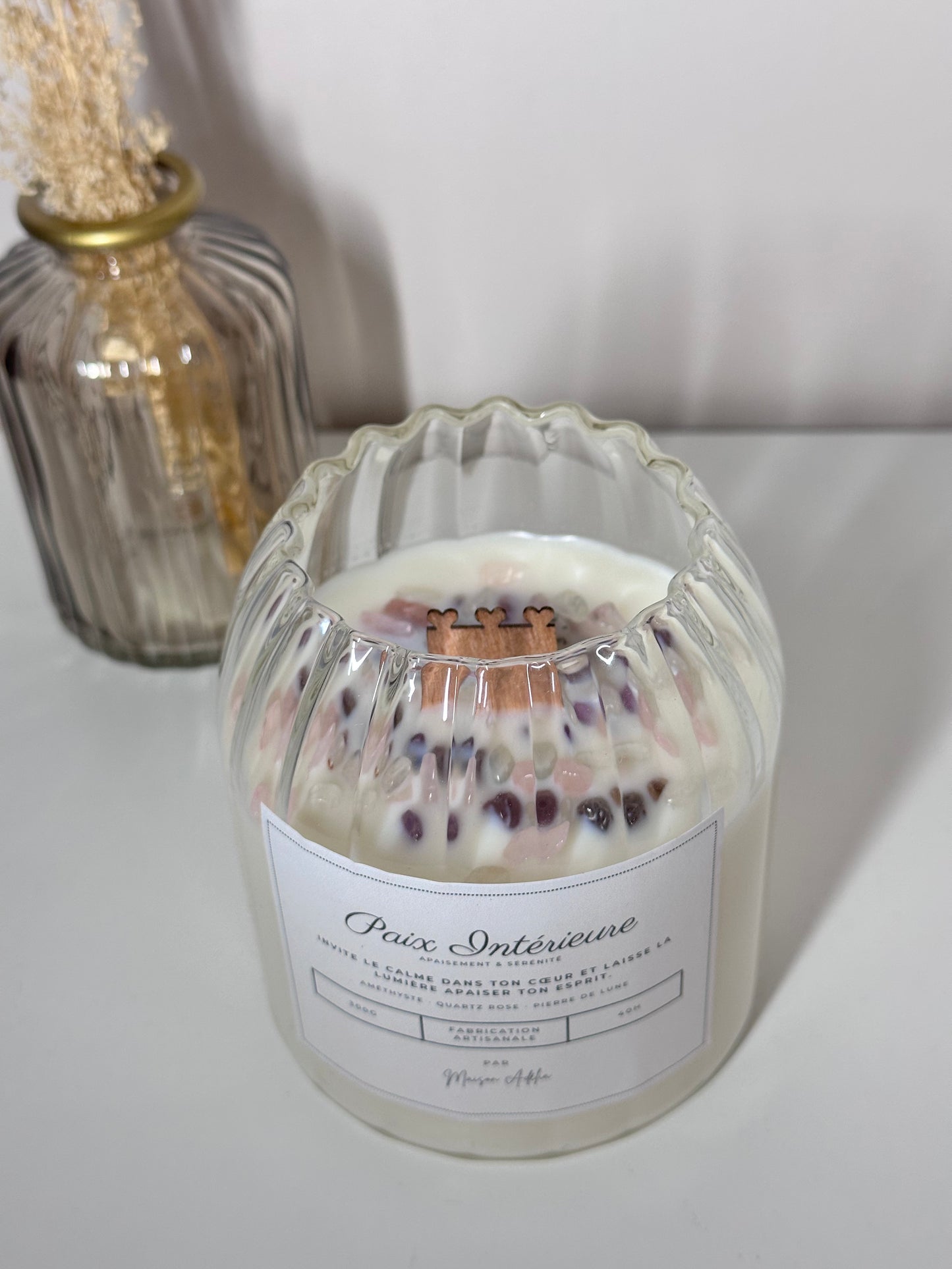 Paix Intérieure | Bougie lithothérapie