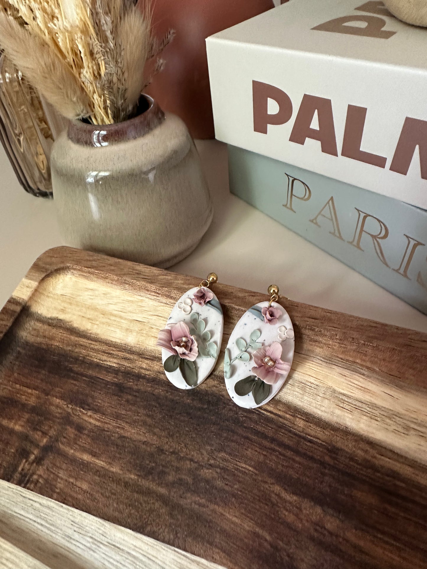 Jade | Boucles d'oreilles en argile polymère