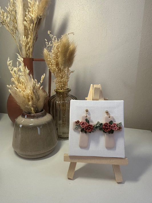 Chloé | Boucles d'oreilles en argile polymère