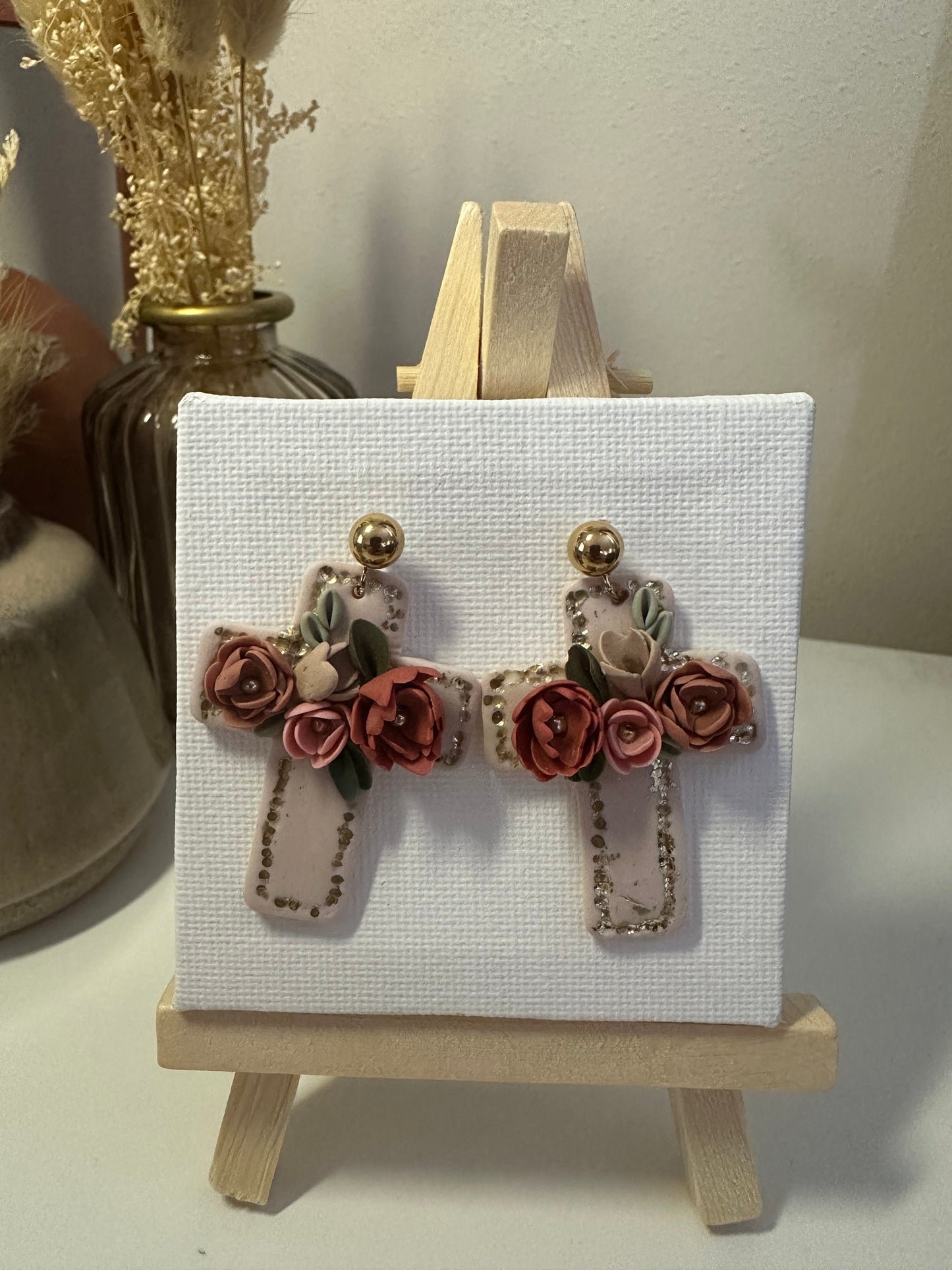 Marie | Boucles d'oreilles en argile polymère