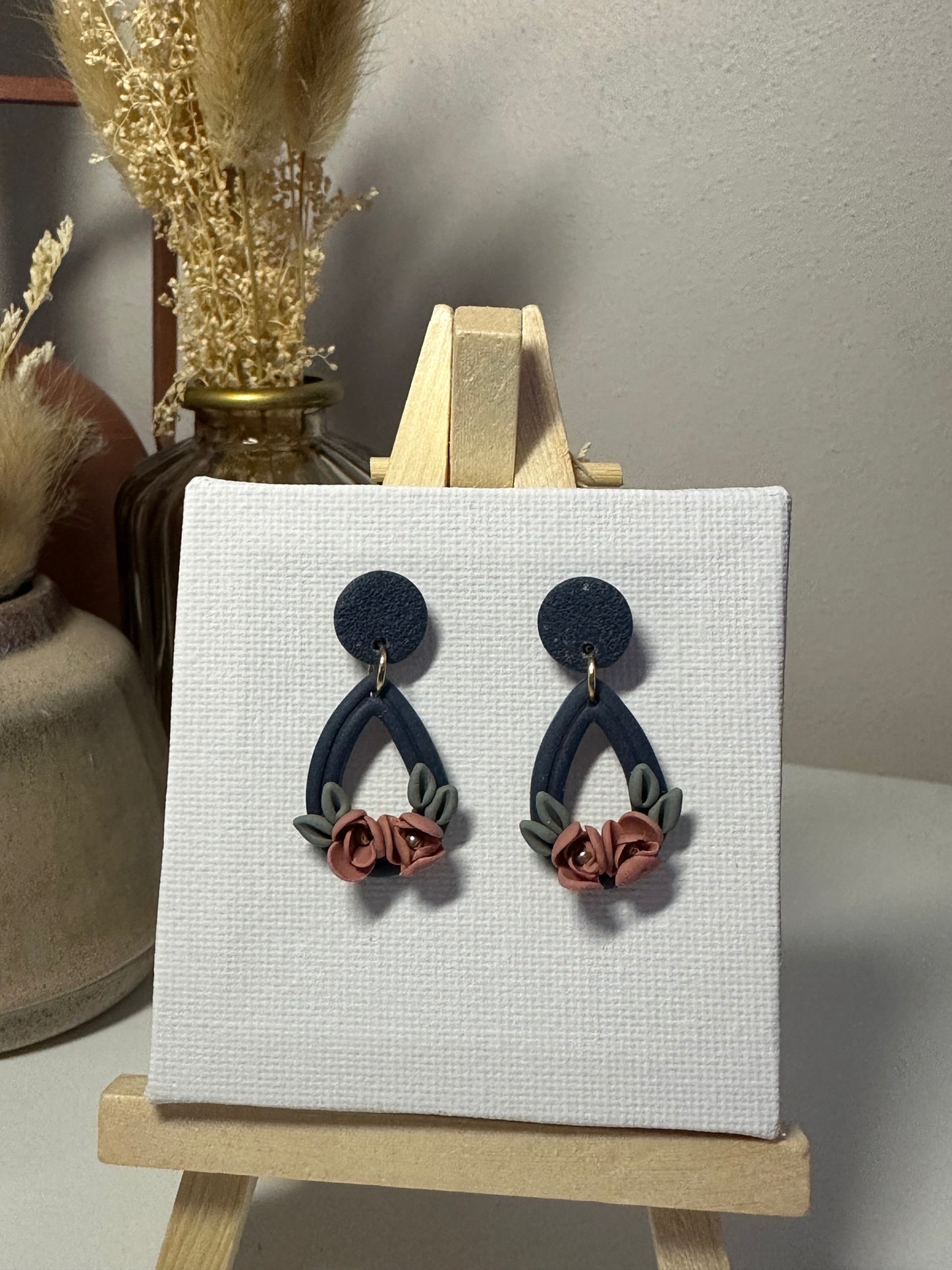 Lou | Boucles d'oreilles en argile polymère