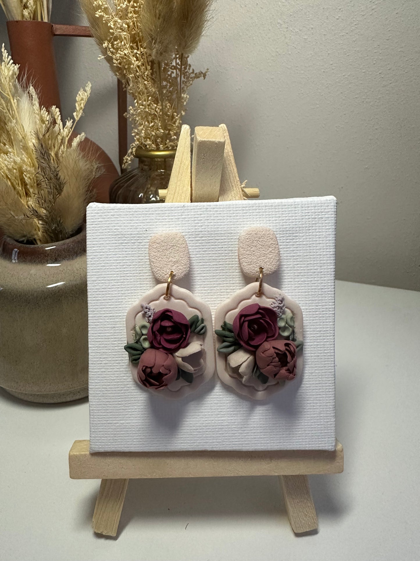 Elise | Boucles d'oreilles en argile polymère