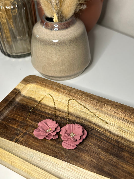 Flora | Boucles d'oreilles en argile polymère