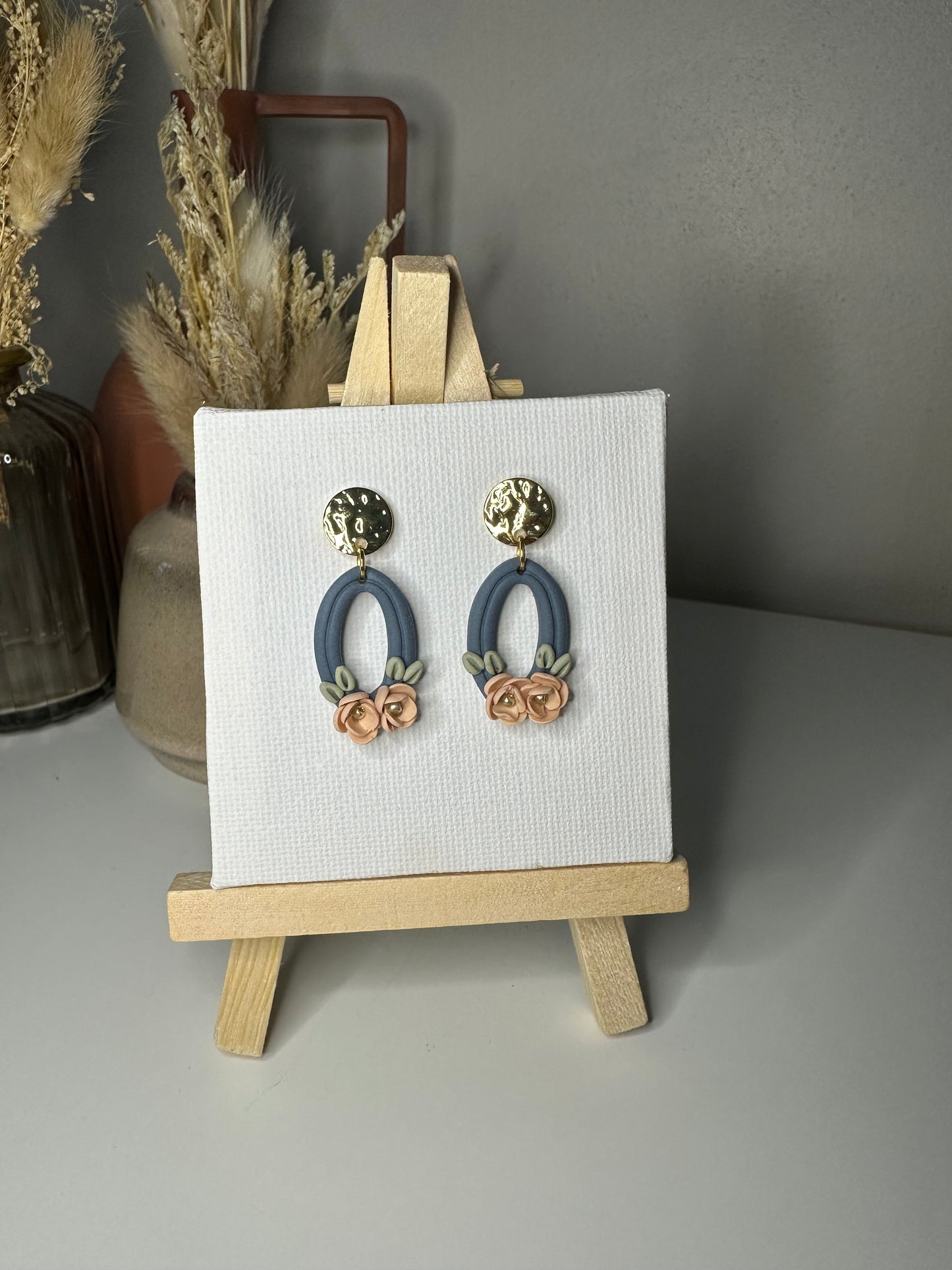 Aline | Boucles d'oreilles en argile polymère