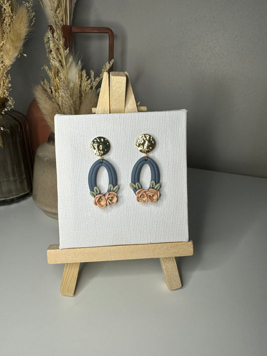 Aline | Boucles d'oreilles en argile polymère