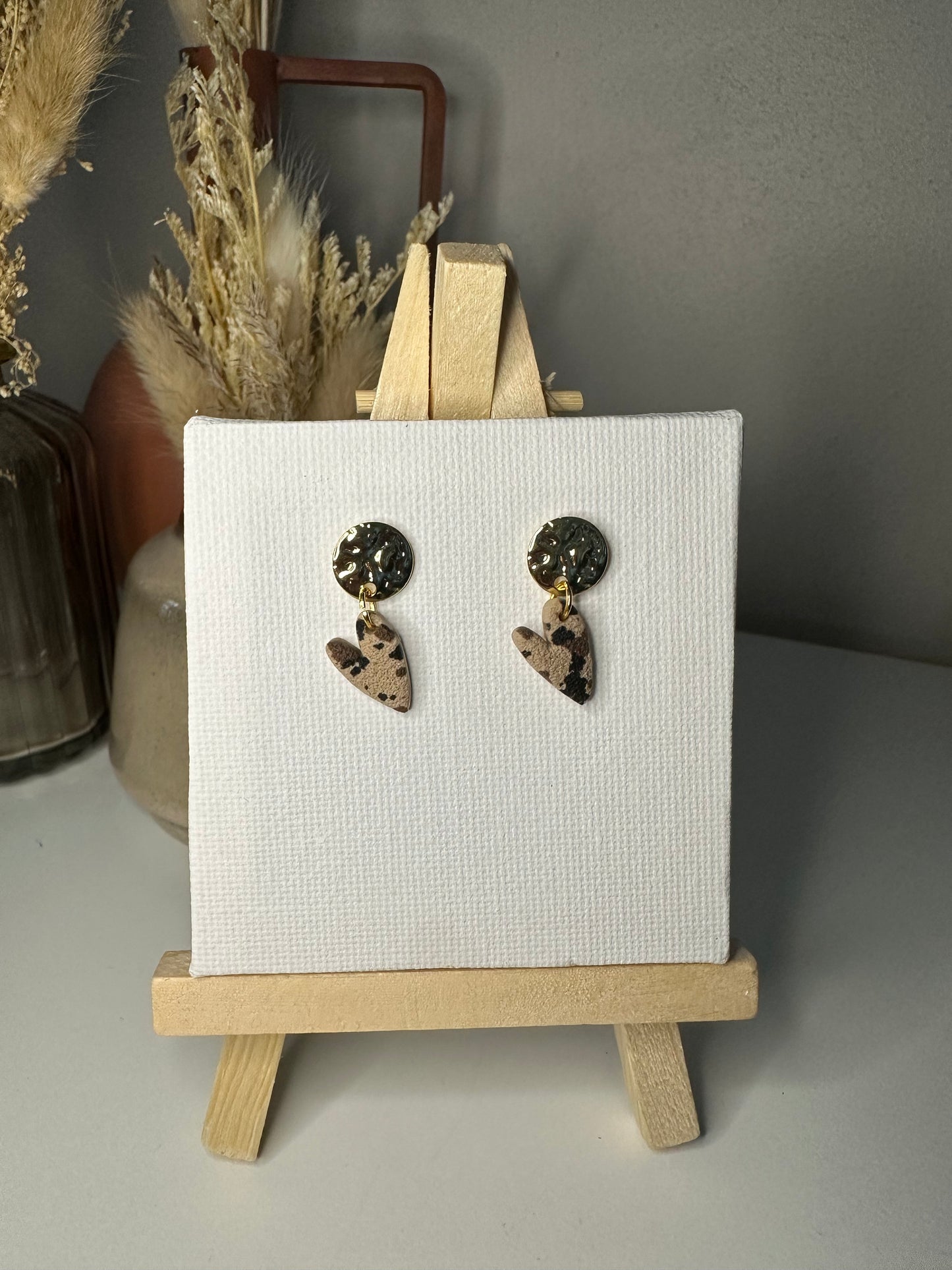 Léo | Boucles d'oreilles en argile polymère