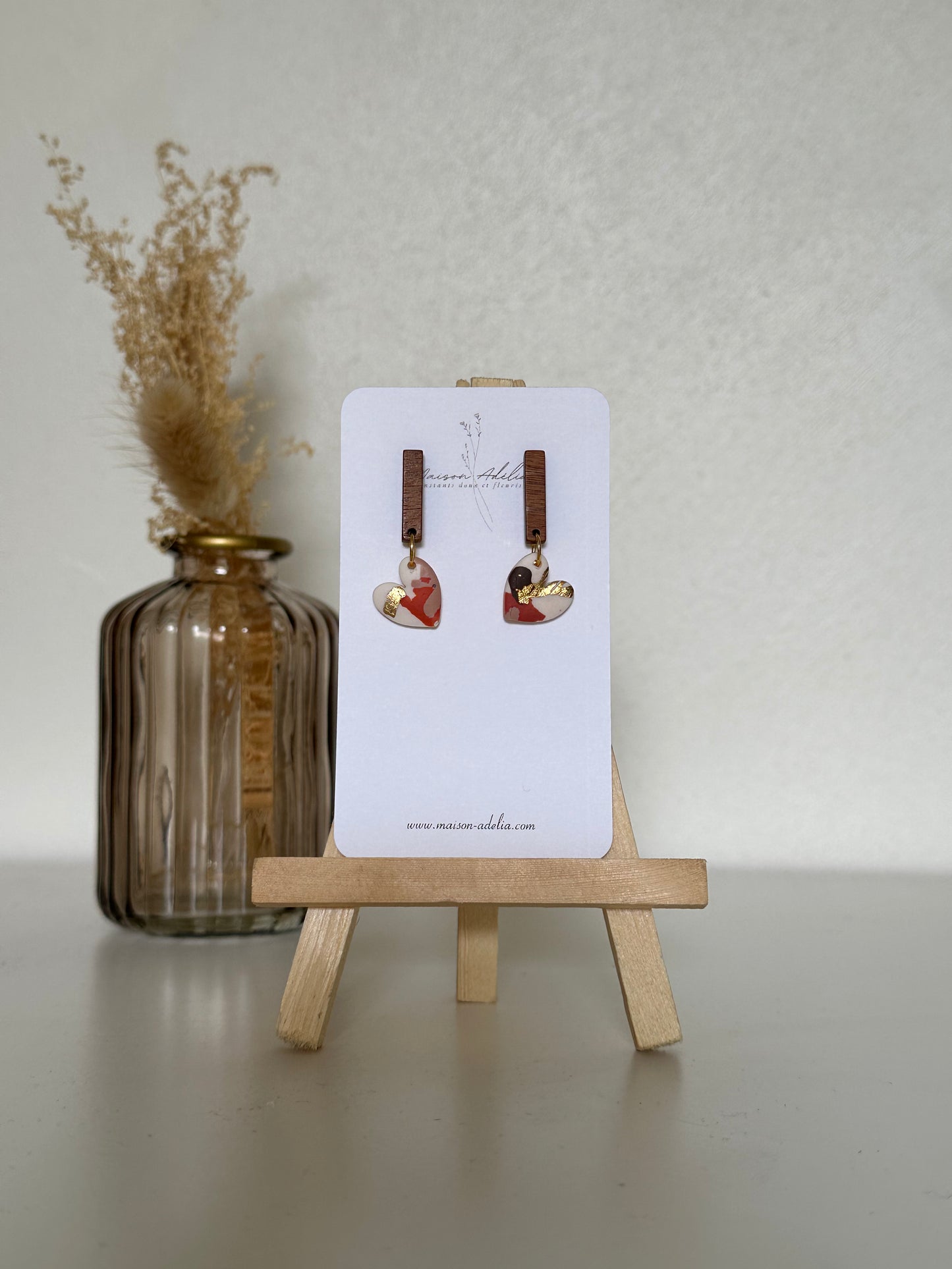 Emilie | Boucles d'oreilles en argile polymère