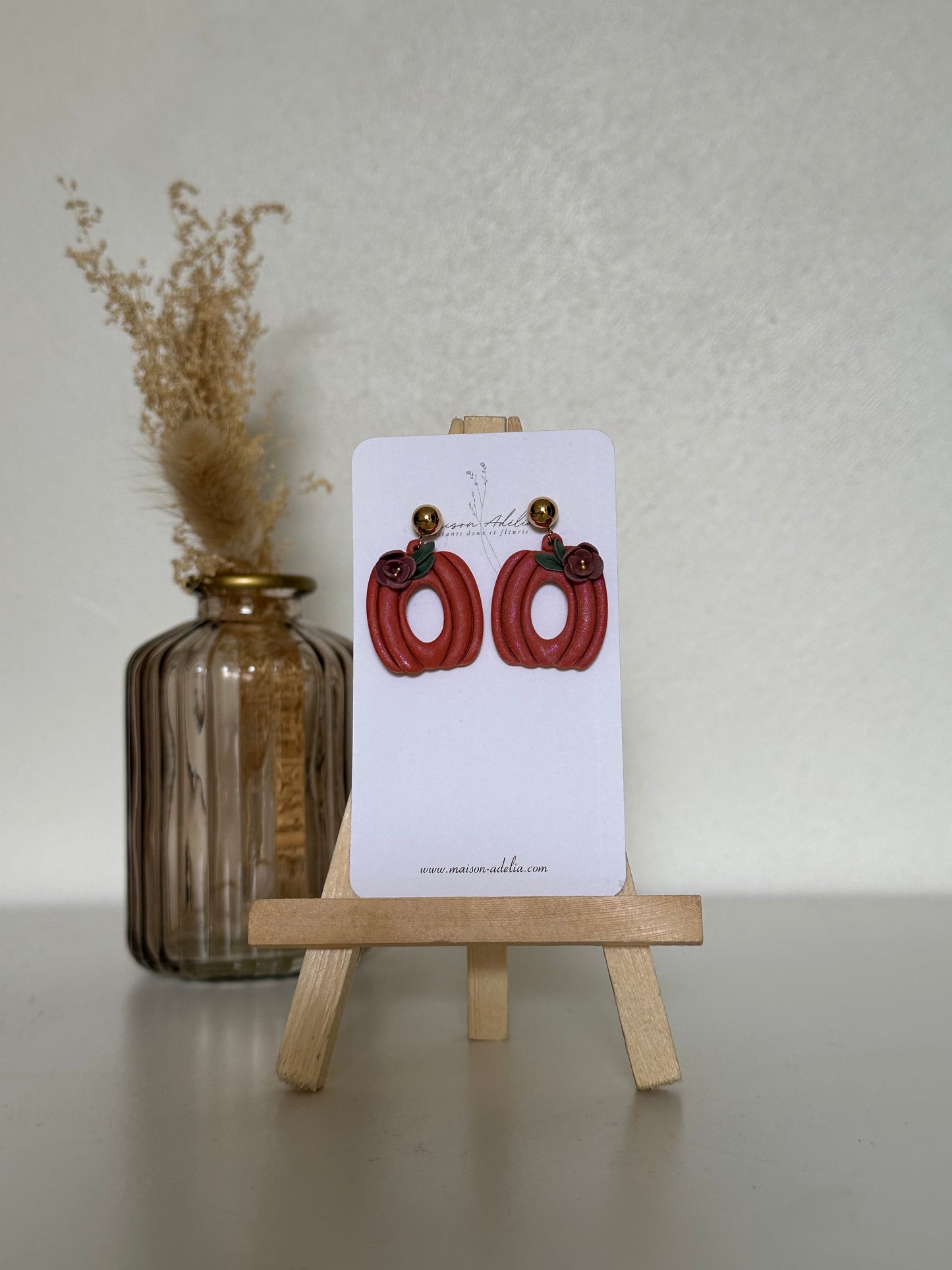 Noélie | Boucles d'oreilles en argile polymère