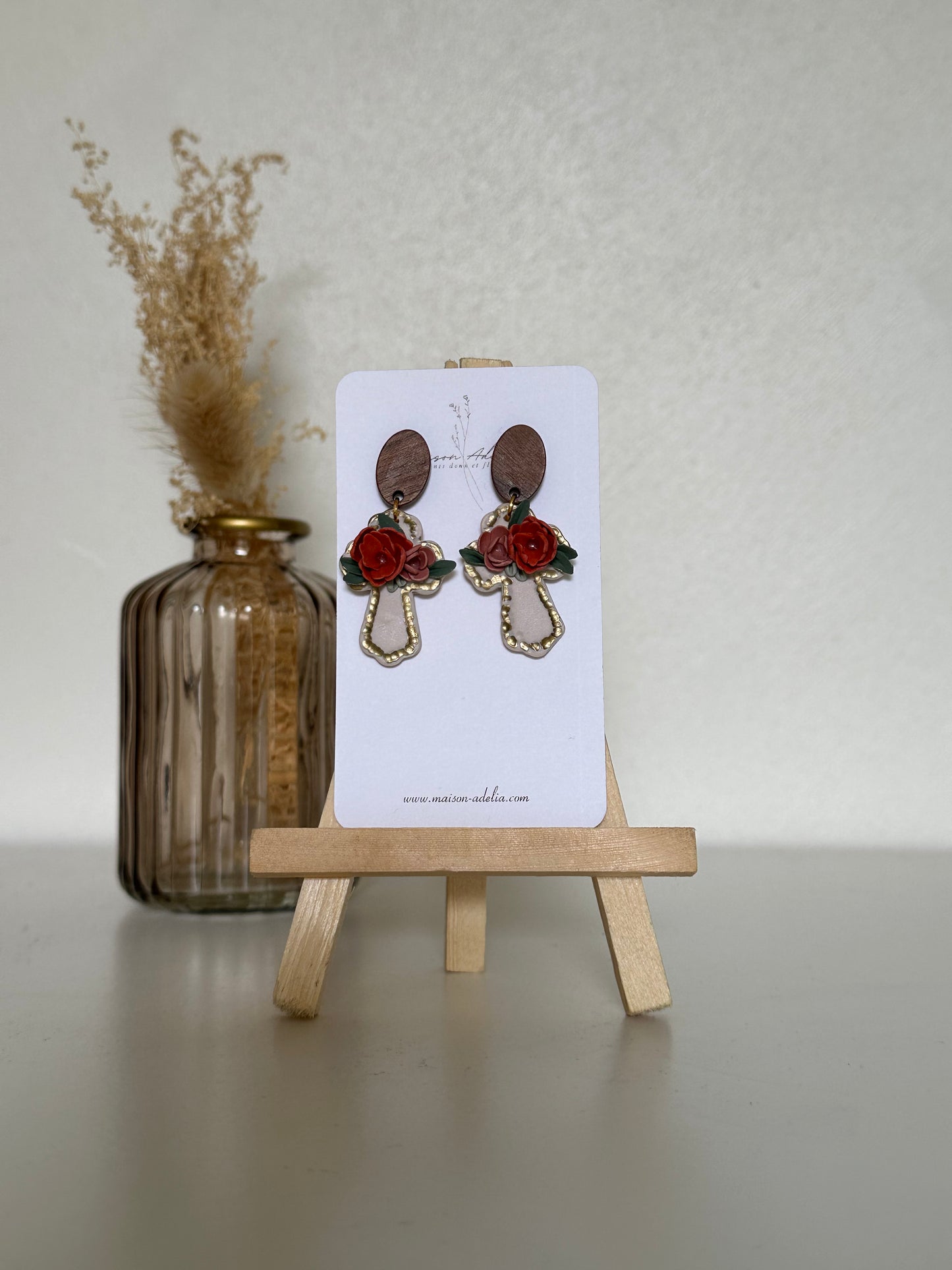 Judith | Boucles d'oreilles en argile polymère