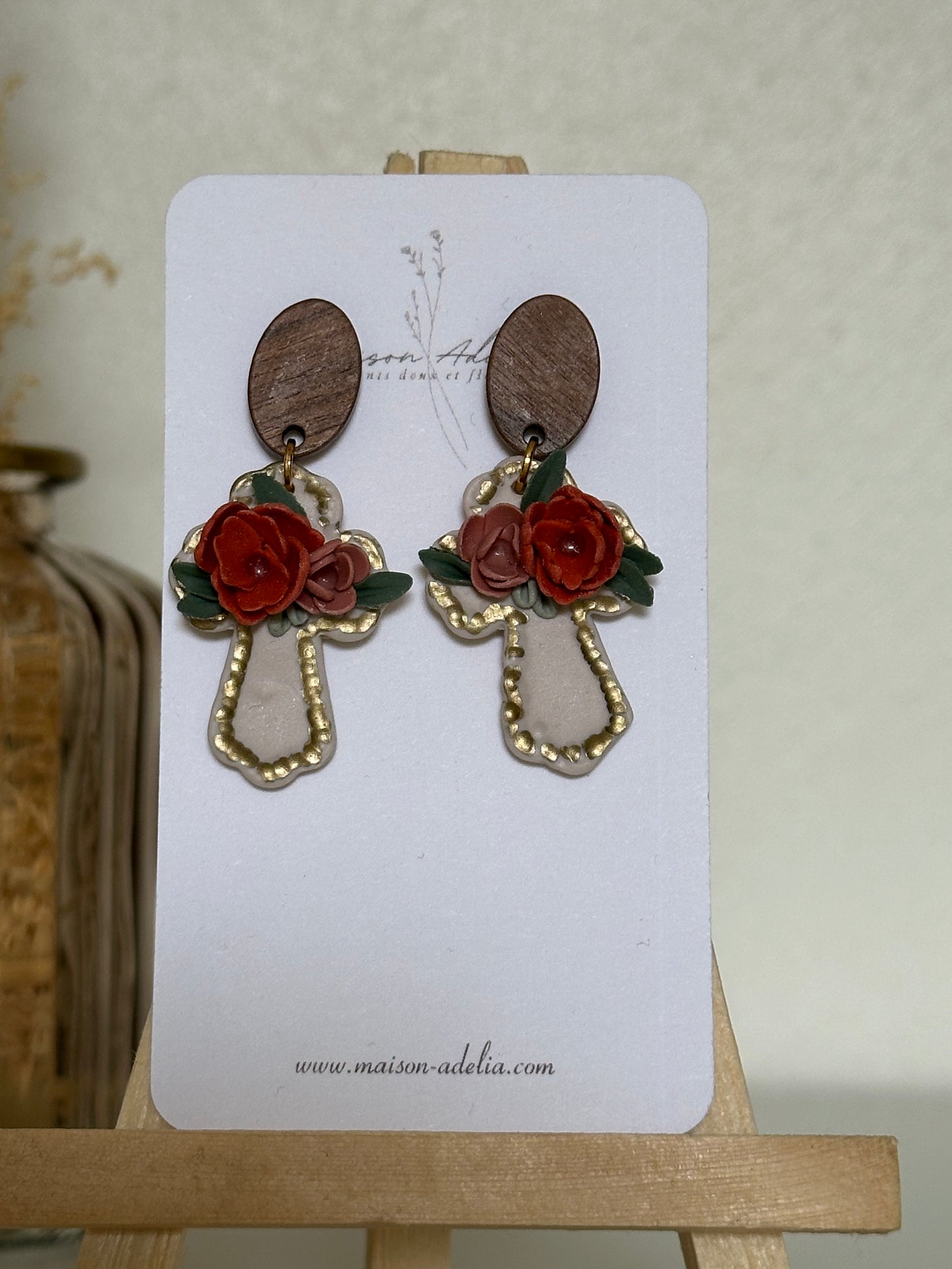 Judith | Boucles d'oreilles en argile polymère