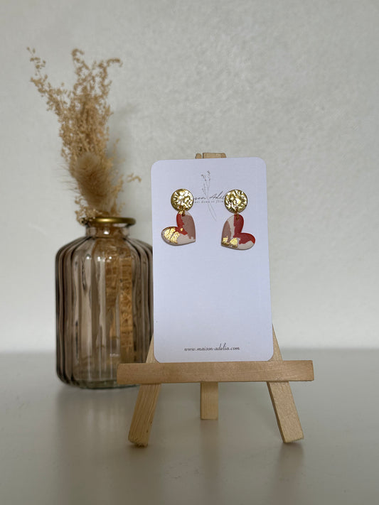Angèle | Boucles d'oreilles en argile polymère