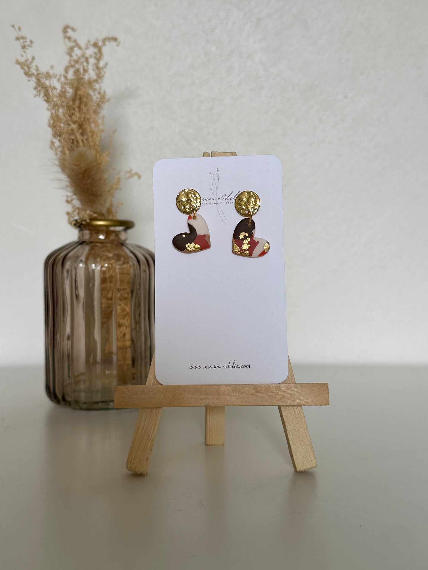 Salomé | Boucles d'oreilles en argile polymère