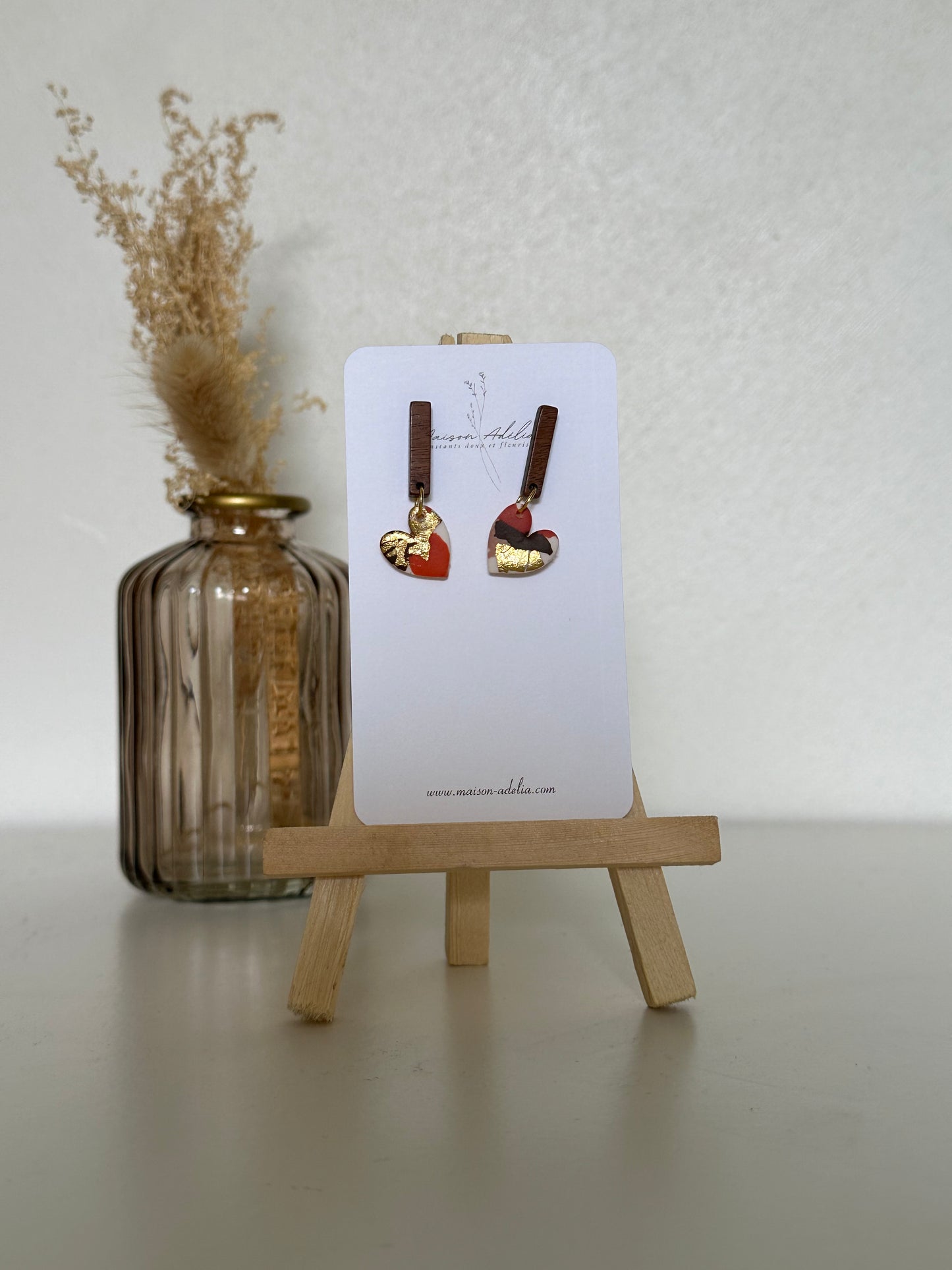 Emilie | Boucles d'oreilles en argile polymère