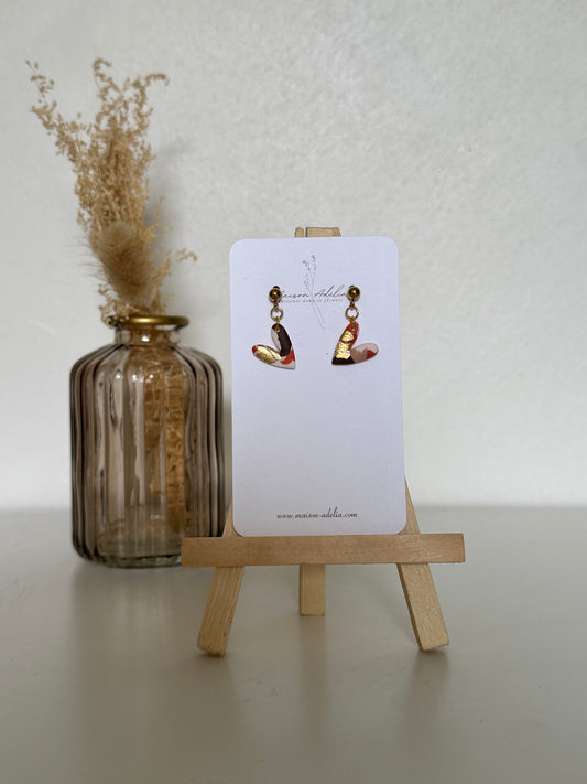 Lila | Boucles d'oreilles en argile polymère