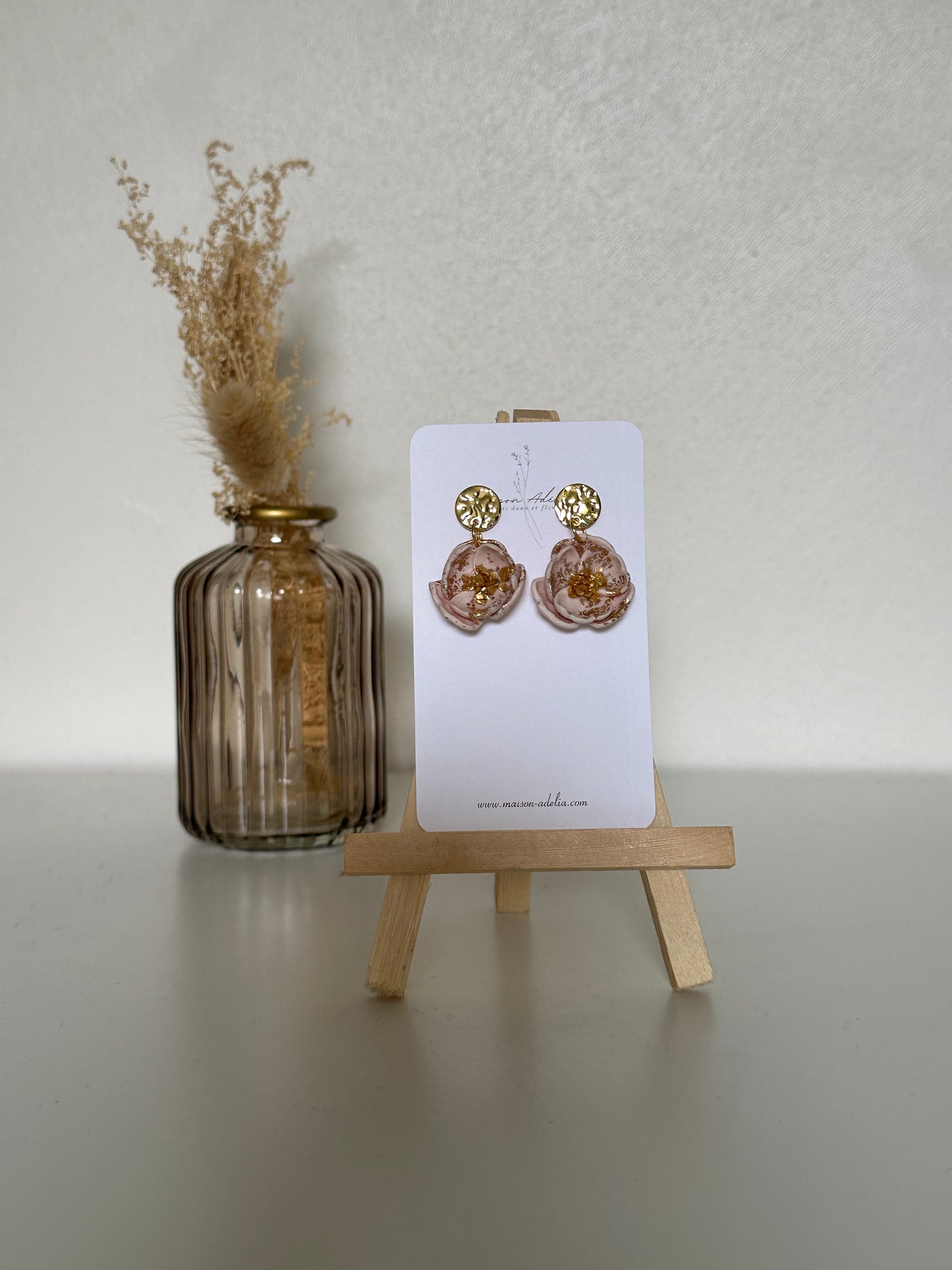 Pauline | Boucles d'oreilles en argile polymère