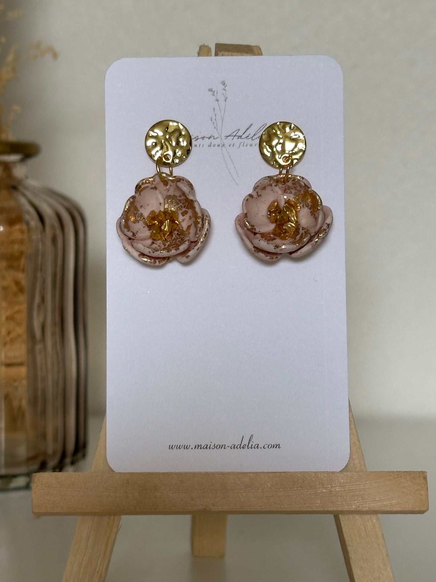 Pauline | Boucles d'oreilles en argile polymère