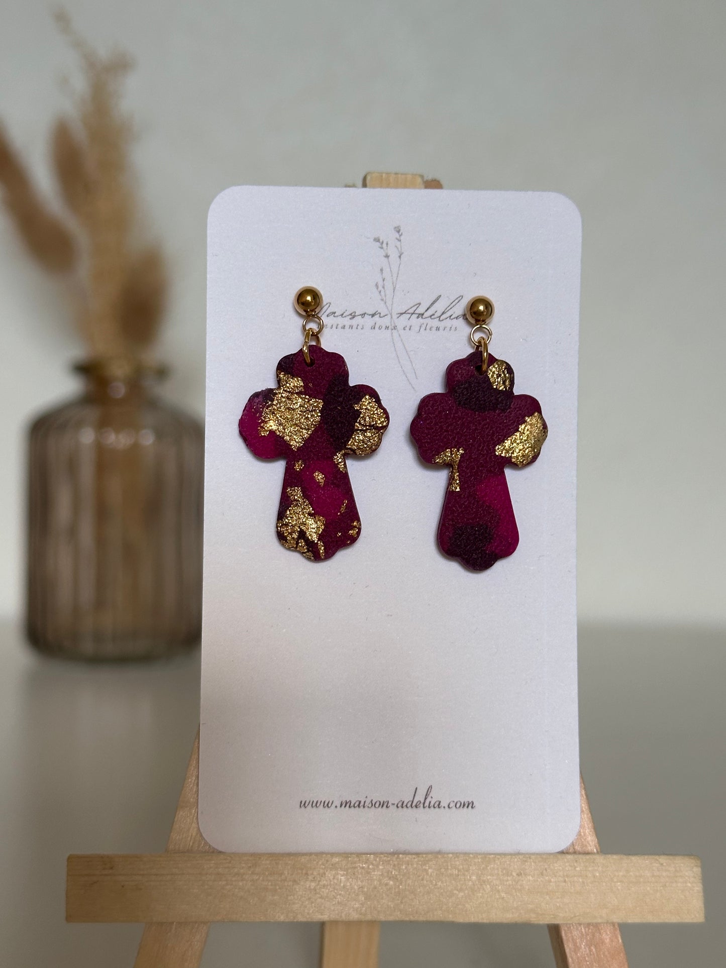 Lyse | Boucles d'oreilles en argile polymère