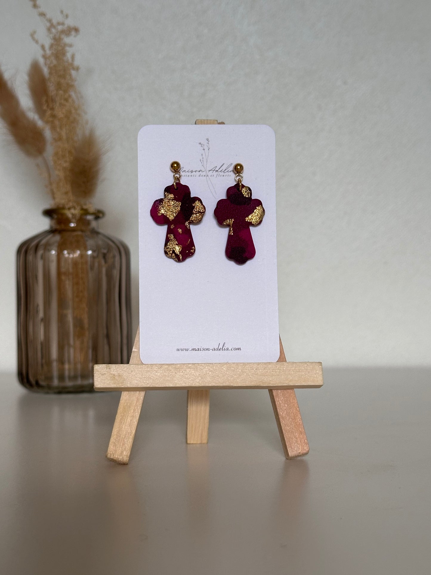 Lyse | Boucles d'oreilles en argile polymère